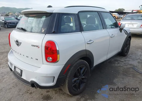 2014 Mini Countryman Cooper S z USA, uszkodzony, nr VIN WMWZC3C57EWP27483